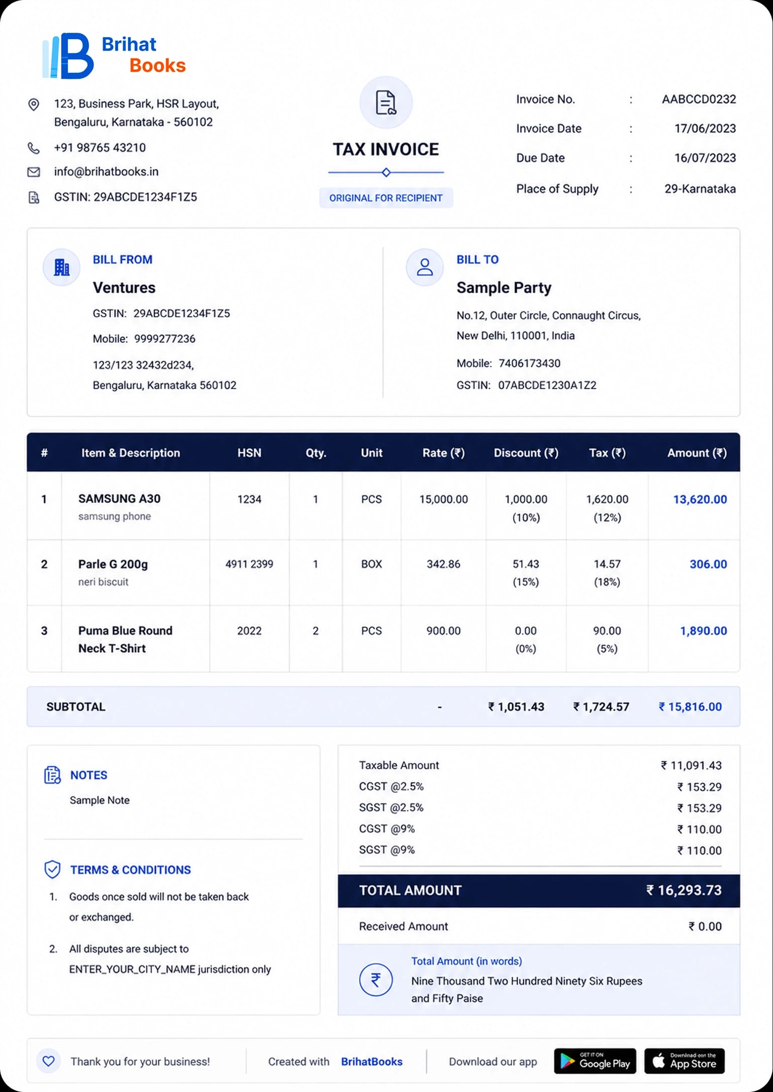 Invoice template 3