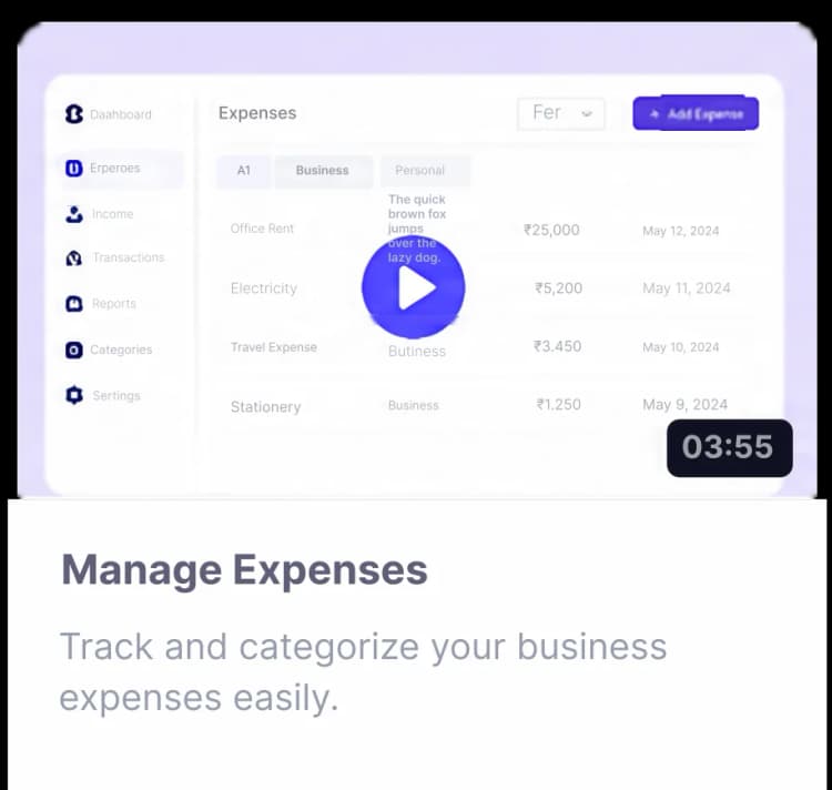 Manage Expenses