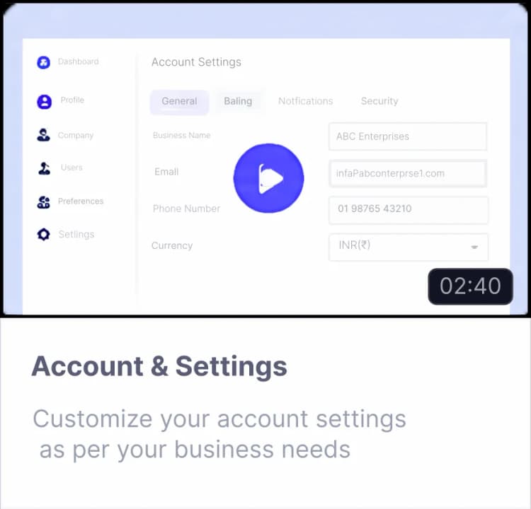 Account & Settings
